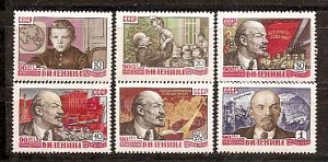 СССР, 1960, №2409-14, В.Ленин, серия из 6-ти марок...